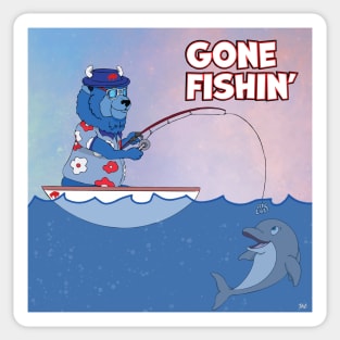 Bills Mafia Gone Fishin' Sticker